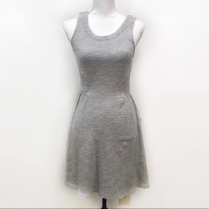 Anthropologie Lilka Dress Gray Smocked XS